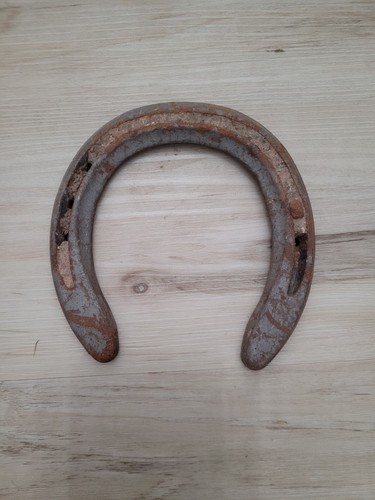 Old rusty horseshoe good - good, luck