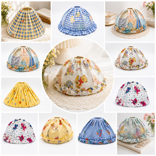 Vintage floral gingham - 12",