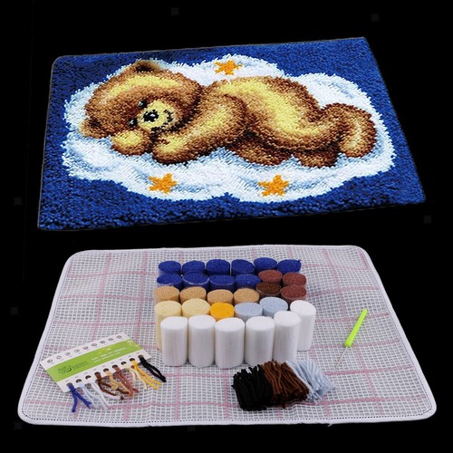 Bear latch and hook rug - and,