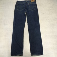Levis 514 Jeans Mens 34x34 Blue Denim Slim Straight Red Tab Western W34 L34 