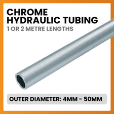 Hydraulic Tubing Chrome 1-2 Metres, Outside Diameter 4mm - 50mm, Thickness 1-6mm