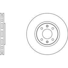 2x Brake Discs Vented For