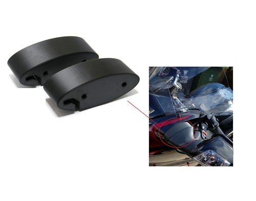Motorcycle mirror extenders - motorcycle,