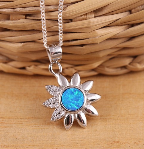 Solid 925 sterling silver blue - 925,