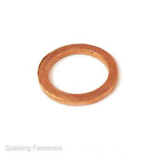Metric Copper Sealing Flat Washers - Sizes M5 to M24 Flat Seal Washer