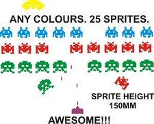 SPACE INVADERS RETRO COOL WALL