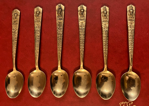 Vintage set tea spoons - vintage, 6