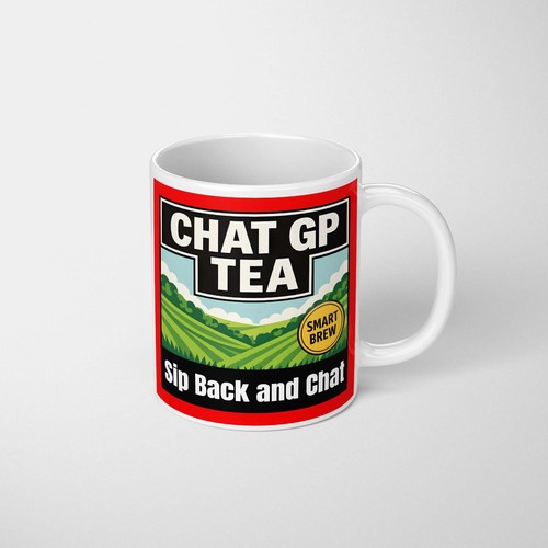 Chat tea funny pun - chat, gp