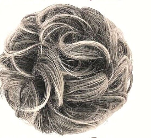 Hair scrunchie messy bun - messy,