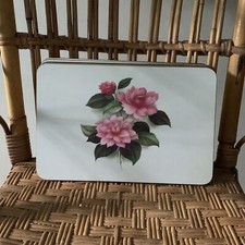 Vintage Roses & Flowers set Of 6 Placemats Country Shabby Chic Interior.