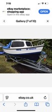 Fisherman 17 Foot Fishing Boat Including 50hp 2 Stroke Outboard Motor,