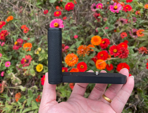 Black camera hand grip - 1x,