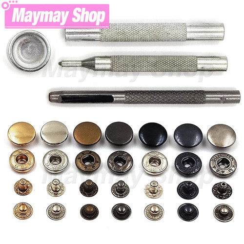 50pcs metal snap button - metal,