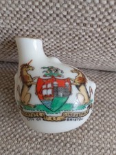 VINTAGE GRAFTON CHINA CRESTED WARE BRISTOL ROMAN VASE  VGC