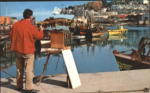 Vintage brixham harbour - vintage,
