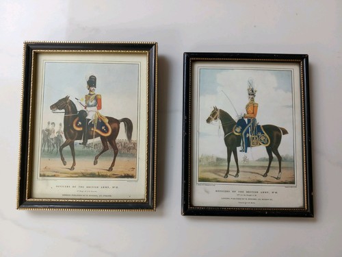 Two framed vintage military - framed,