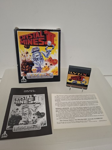 Boxed crystal mines atari - ii,