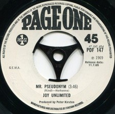JOY UNLIMITED*MR. PSEUDONYM*PAGE ONE*DEMO*PSYCH*LISTEN