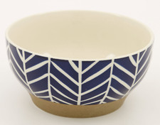 Dartington Blue Chevron Bowl