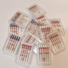 Sewing Machine Needles ORGAN 130/705H Universal,Jersey,Jeans,Stretch,Blue-tip...