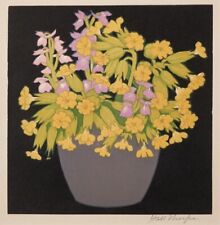 Cowslips Woodcut : John Hall