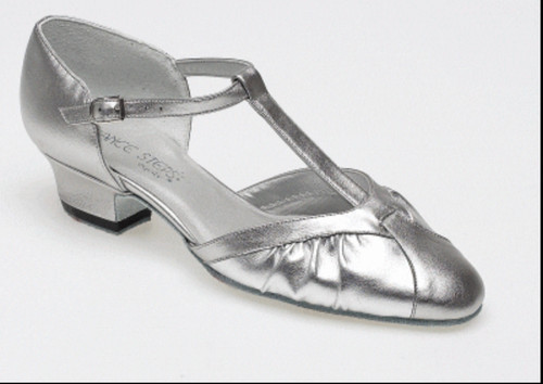 Antique silver dance shoes - silver,