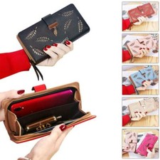 Ladies Glitter Wallet Long Zip Purse Card Phone Holder Case Women Clutch Handbag