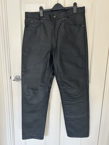 Leather trousers new 100 cows - leather, 100%