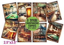 Vintage pub card - vintage, male