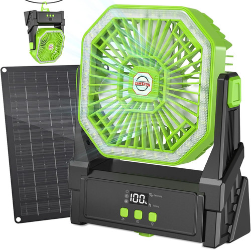 Cawevon 10000mah solar fan - 10000mah,