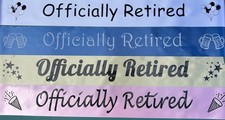 Officially Retired Sash