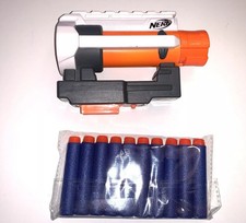 Nerf Dual Rail Barrel Attachment / Too Rail Scope Sight & 10 New Darts Accessory