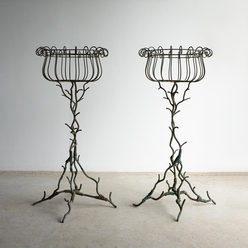 Pair antique french - antique, faux