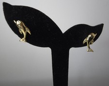 Xu Ping 14ct Gold-plated Dainty Zircon Dolphin Earrings Jewellery For Women ? 