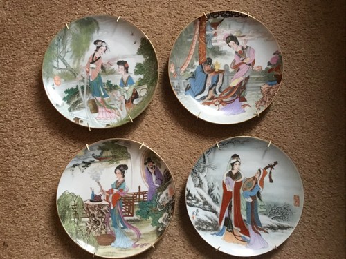 Oriental decorative plates set - oriental,