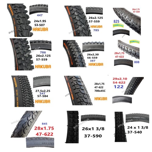 26x1 125 24x1 95 28x - 2.125, 24x1.95