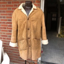 RARE  Mens Tan . Nursey’s Of Bungay Sheepskin Coat....Label Size 40 . Actual 46”