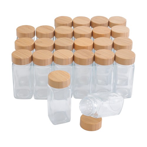 Glass spice jars - 12/24,