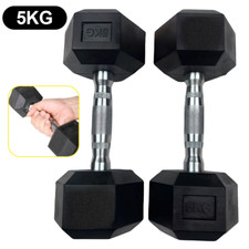 Hex Dumbbells Set Pairs Rubber