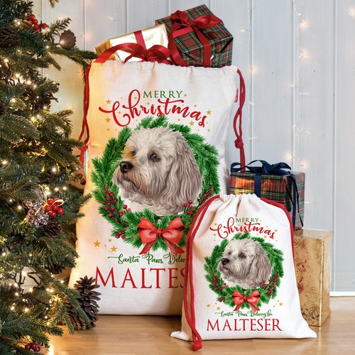 Maltese christmas sack - maltese,