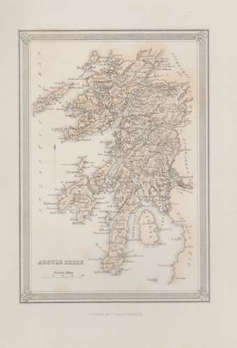 Antique map prints scottish - map, prints: