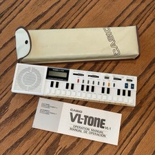 Vintage Casio VL-Tone VL-1 Vintage Electronic Piano Keyboard & Case + Manual