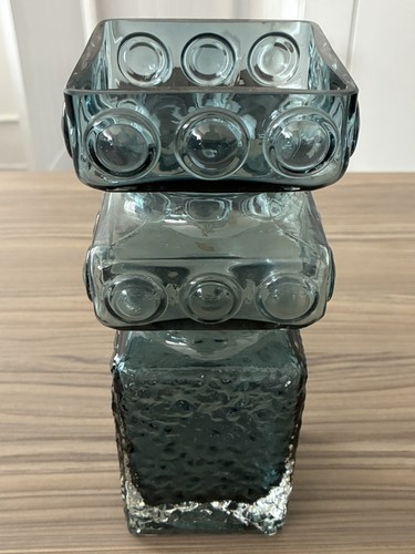 Steel blue kehra vase - steel,