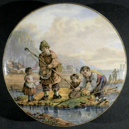 Prattware pot lid the - pot,