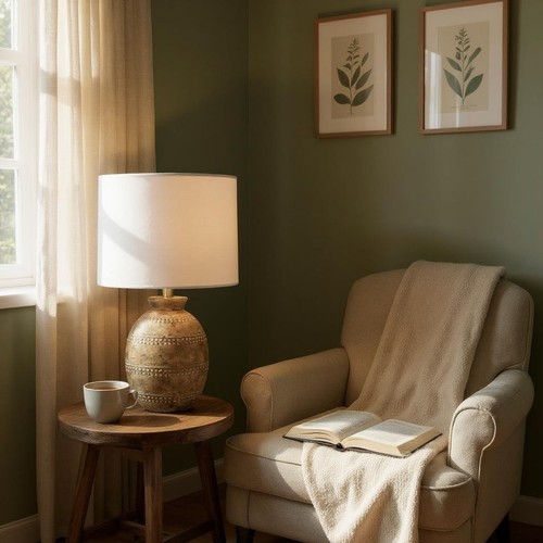 Rustic ceramic lamp modern - ceramic,
