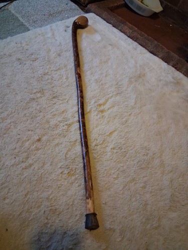 Walking stick vintage wooden - vintage,