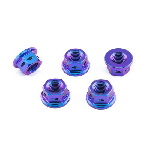Titanium sprocket nuts m10 - titanium,