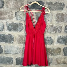 LuLus Red Embroidered V-Neck