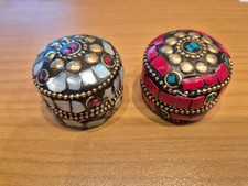 TWO Small Round Indian Bead