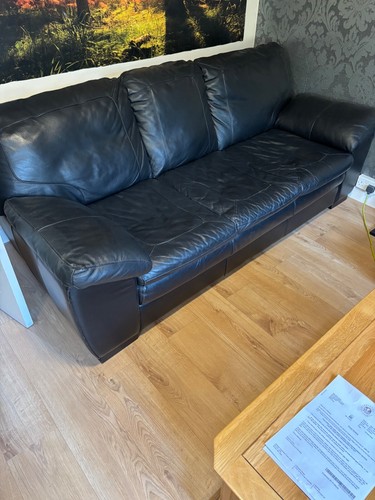 Two three seater - seater, black